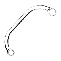 Toptul 8 x 9 mm - 19 x 22 mm Half Moon Ring Wrench (Satin Chrome Finished)