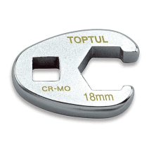 Toptul 10 mm - 19 mm (6 PT) 3/8 Inch Sq. Drive Flare Nut Crowfoot Wrench