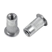 Pentagon 3 mm - 12 mm Insert Nut (Rivet Nut) with Round Body Large Head