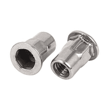 Pentagon 4 mm - 12 mm Insert Nut (Rivet Nut) with Semi Hex Body Large Head