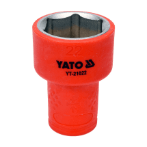 Yato 8 mm - 22 mm, 3/8 inch Sq. Drive Insulated Hex Socket (VDE)