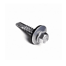 Pentagon 4.8 x 20 mm - 6.3 x 100 mm S.S Hex Head Self Drilling Screws with Metal Bonded EPDM Washers