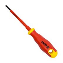 Yato 75 - 175 mm (Blade Length), 3 - 8 mm (Blade Dia) Insulated Flat Screwdrivers