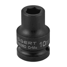Hogert 10 mm - 32 mm, 1/2 Inch Sq. Drive Short Impact Socket
