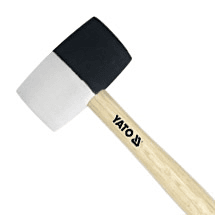 Yato 230 Gms - 980 Gms Rubber Mallet With Wooden Handle