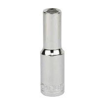 Stanley 10 mm - 32 mm, 1/2 Inch Sq. Drive 6 Point Deep Socket (HEX)