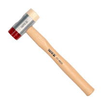 Yato 150 Gms - 1340 Gms PU & Nylon Head Mallet With Wooden Handle