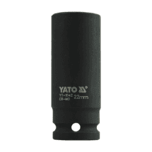 Yato 10 mm - 32 mm, 1/2 Inch Sq. Drive Hexagonal Deep Impact Sockets (12.7 mm)