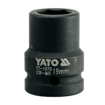 Yato 18 mm - 60 mm, 3/4 Inch Sq. Drive Hexagonal Impact Sockets (19 mm)