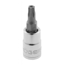 Hogert T6 - T40, 1/4 Inch Sq. Drive Sq. Drive Tamper Torx Bit Sockets
