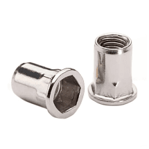 Pentagon 3 mm - 10 mm (SS304) Insert Nut / Rivet Nut with Semi Hex Body Reduced Head