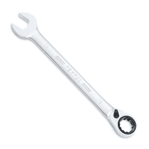 Toptul 6 mm - 32 mm Pro-Series Reversible Ratchet Combination Wrench (Satin Chrome Finished)