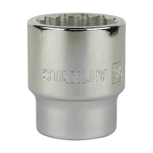 Stanley 19 mm - 55 mm, 3/4 Inch Sq. Drive 12 Point Maxi Drive Bi-Hexagonal Standard Socket