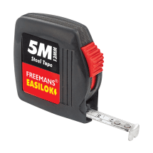 Freemans 3Mtr - 10Mtr Easilok Steel Tapes With/Without Belt Clip