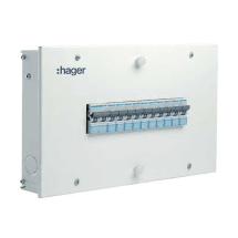 Hager Novello+ 6 Way - 18 Way  Single Door - SPN DBs (IP30)