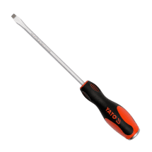 Yato 100 mm - 300 mm (Blade Length), 6 mm - 8 mm (Blade Dia) Go-Through Slotted Screwdrivers