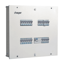 Hager Novello+ 4 Way - 12 Way Single Door - TPN DBs (IP30)