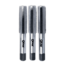 Ozar BSW Thread Carbon Steel Hand Tap 1/16"- 1" (Set Of 3 Pcs)