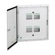 Schneider Electric 4 Way Eco - 12 Way Double Door Metal - TPN DBs (IP43)