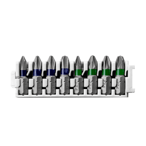 Bosch 8 Pcs Pick & Click Extra Hard Phillips & Pozidrive Screwdriver Bit Set, 2 608 522 413