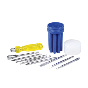 Ozar 9 Pcs Screw Driver Set with Neon Bulbs, ASS-8584