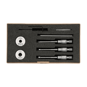 Mitutoyo 6 - 12 mm Three Point Holtest Internal Micrometer Set With Extension Rod (Pack of 10 Pcs), 368-911
