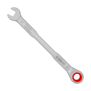 Bosch 8 mm Ratchet Combination Wrench (72 Teeth), 1 600 A03 AG6