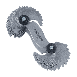 Mitutoyo 0.4 - 7 mm / 4 - 42 TPI Metric & Unified Screw Pitch Gauge (51 Leaves), 188-151