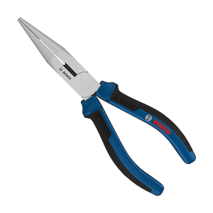 Bosch 7 inch / 180 mm Long Nose Plier with Multi-component Handle, 1 600 A03 9RE