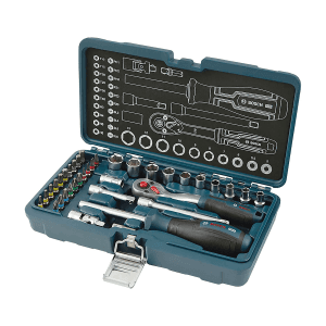 Bosch 37 Pcs 1/2 Inch Sq. Drive Ratchet Set, 1 600 A03 AC7
