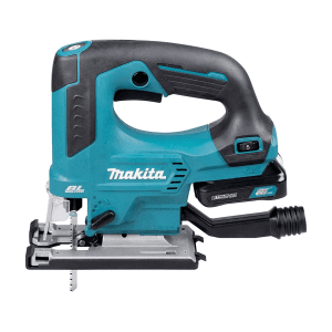 Makita 12V Max CXT BL 23 mm (7/8") Cordless Top Handle Jig Saw with Charger & 2 Pcs 1.5Ah Batteries, JV103DWYJ
