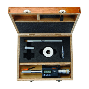 Mitutoyo 0.5 - 0.8 inch Three Point Digital Holtest Internal Micrometer Set with Extension Rod (Pack of 10 Pcs), 468-977
