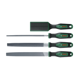 Bosch 200 mm File Set with brush (Pack of 4 Pcs), 1 600 A03 4GM