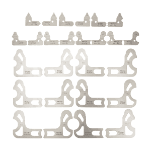 Mitutoyo 0.5 - 13 mm Radius Gauge Set (26 Leaves), 186-902