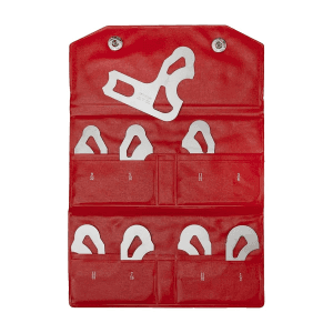 Mitutoyo 9/16 – 1 inch Radius Gauge Set (8 Leaves), 186-905