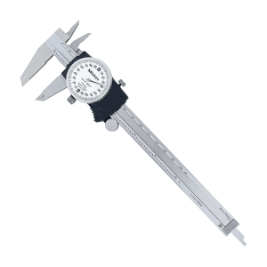 Mitutoyo 150 mm / 6 inch Dial Caliper with Locking screw & Thumb Roller (0.2 inch Per One Revolution), 505-740J
