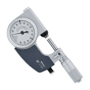 Mitutoyo 0 - 25 mm Dial Indicating Micrometer with Right Side Operating Button, 510-121