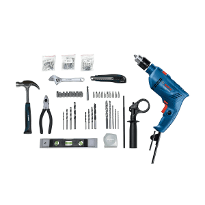Bosch 13 mm / 600W Professional Heavy Duty Impact Drill with 100 Pcs Kit, GSB 600