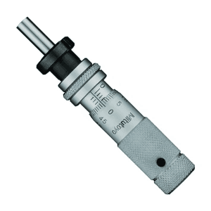 Mitutoyo 0 - 13 mm Zero Adjustable Thimble Micrometer Head with Clamp Nut & Spindle Lock, 148-504
