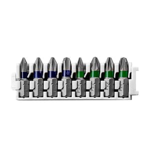 Bosch 8 Pcs Pick & Click Extra Hard Phillips & Pozidrive Screwdriver Bit Set, 2 608 522 413