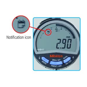 Mitutoyo 0 - 12.7 mm Absolute Digital Indicator with Flat Back Plate & Switchable Analog Bar Resolution (ID-C Series), 543-710B