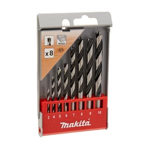 Makita 8 Pcs Wood Drill Bit Set, D-57227