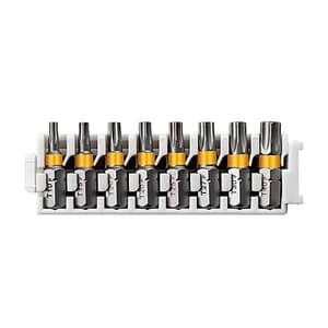 Bosch 8 Pcs Pick & Click Extra Hard Torx Screwdriver Bit Set, 2 608 522 415