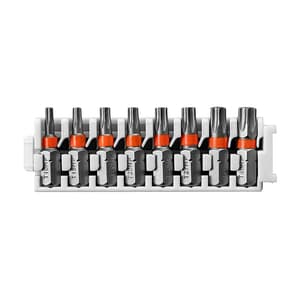Bosch 8 Pcs Pick & Click Extra Hard Tamper-Resistant Torx Screwdriver Bit Set, 2 608 522 416