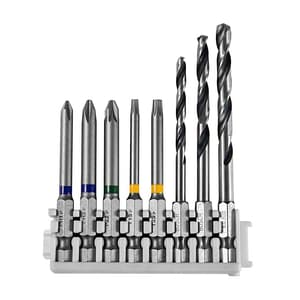 Bosch 8 Pcs Pick & Click Extra Hard Screwdriver Bits & HSS Impact Drill Bit Mixed Set, 2 608 522 419