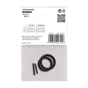 Bosch 1/4 inch Retaining Ring & Pin Set for PRO Impact Socket (Pack of 4 Pcs), 2 608 003 064