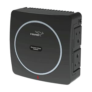 V-Guard 90-290V Electronic Voltage Stabilizer For Upto 43 Inch Smart/LED TV & Set Top Box, NEO CRYSTAL