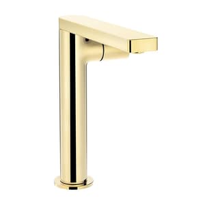 Kohler Composed Single Control Tall Basin / Lavatory Faucet With Side Handle In French Gold Finish, K-73159T-7-AF