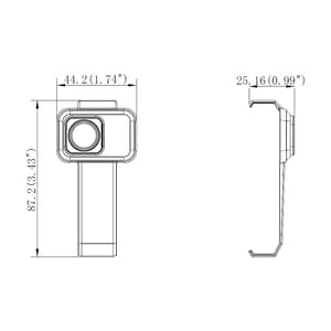 Hikmicro 100 x 100 µm Macro Lens for Thermal Imaging Camera (4.1 mm Focal Length), HM-P201