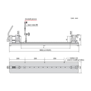 Insize 600 mm Bench Center, 4744-601